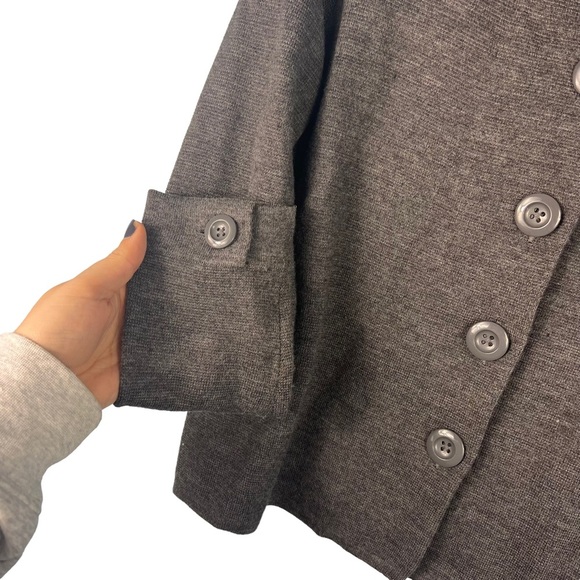 Charter Club Merino Wool Oversized Buttons Cardigan Gray Size Small Casual Knit - Picture 3 of 6